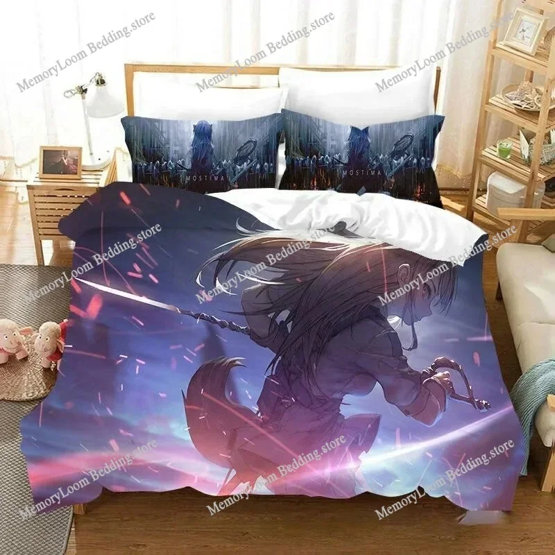 

Anime Game Arknights Bedding Set Boys Girls Twin Queen Size Duvet Cover Pillowcase Bed Kids Adult Fashion Home Textileextile