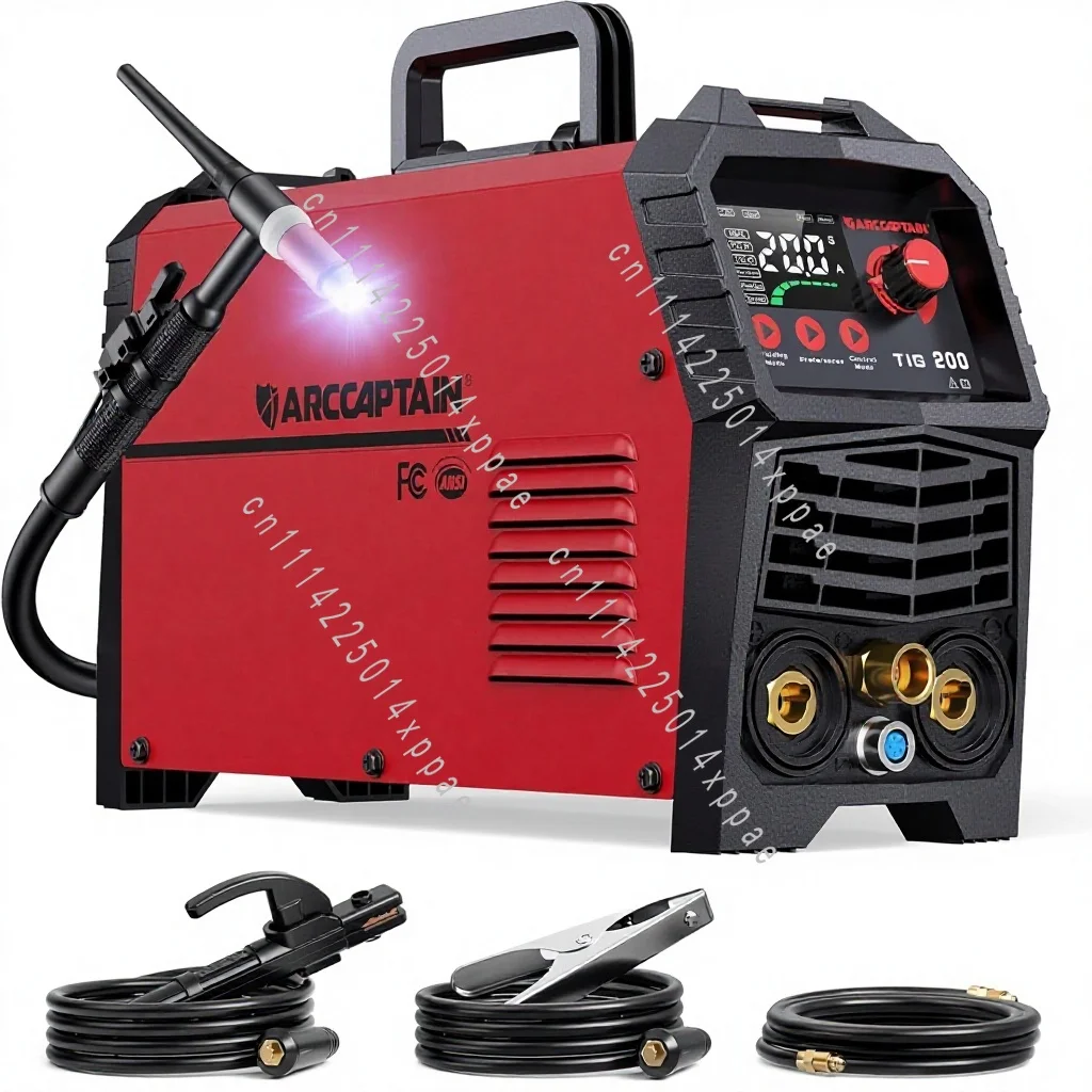Máquina de Soldar TIG200 2T/4T AC 200A de Alta Frecuencia 110v/220v Doble Voltaje, Máquina de Soldar TIG Dos en Uno