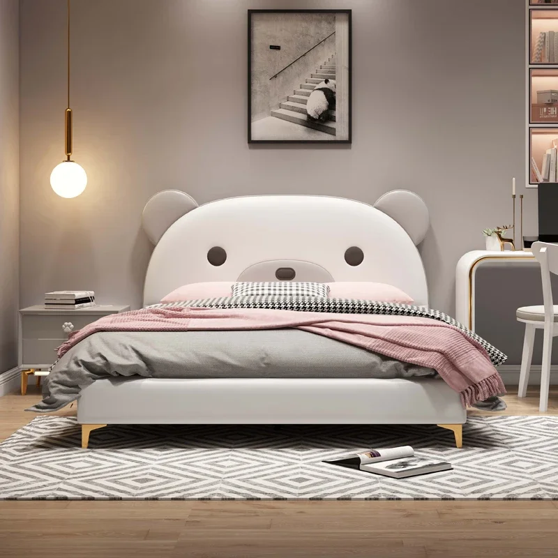 Cama de lujo de belleza para dormitorio, cabeceros dobles, diseño moderno, Tatami, cama de princesa, cuero seguro, Beliche para dormir, muebles de moda