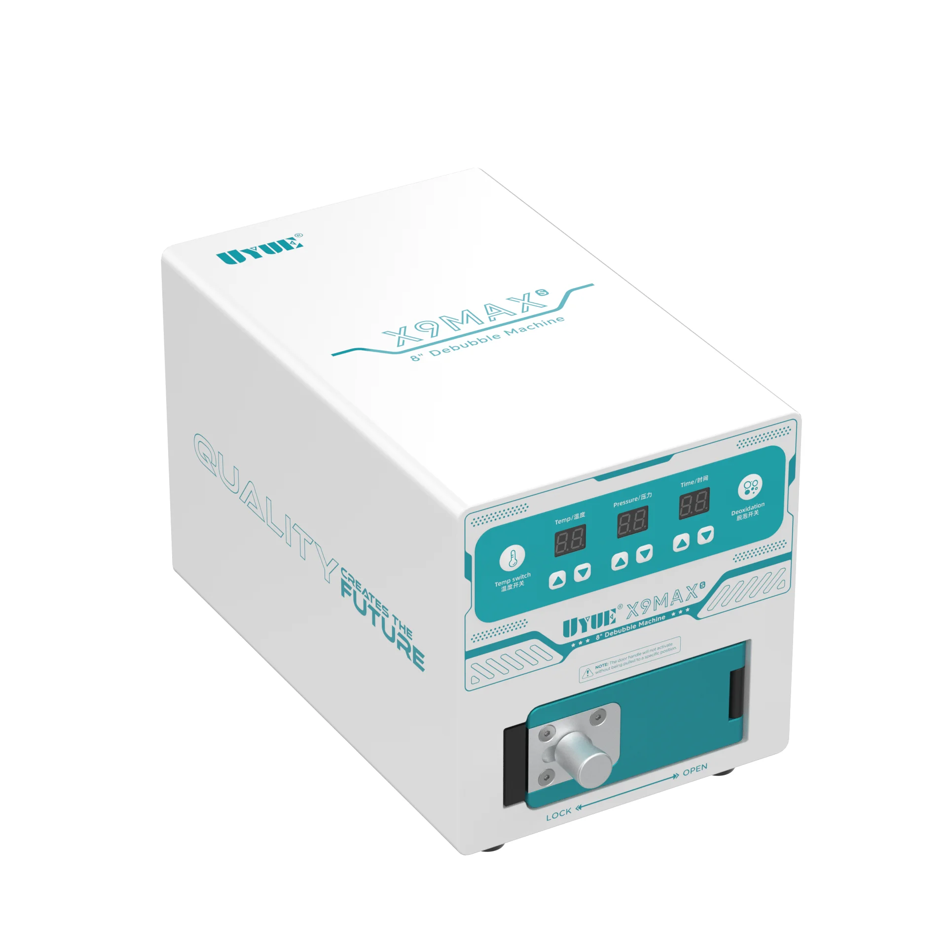 

UYUE X9MAX-S Silent Debubble Machine Built-in Vacuum Pump 450W 8-Inch for Curved/Flat Mobile Screen Bubble Removal Repair Tool