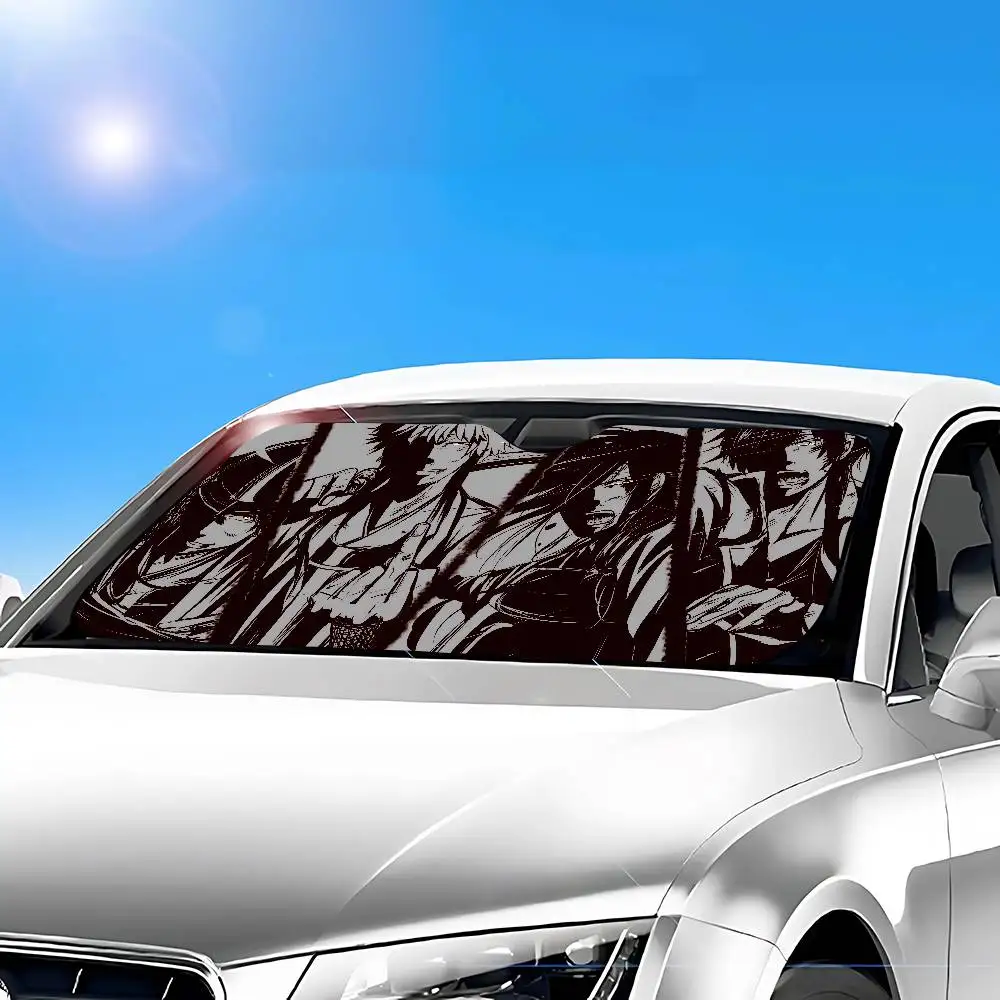 Anime G Gintama parasol de coche cubiertas de parasol de coche cubierta Universal parabrisas visera plegable