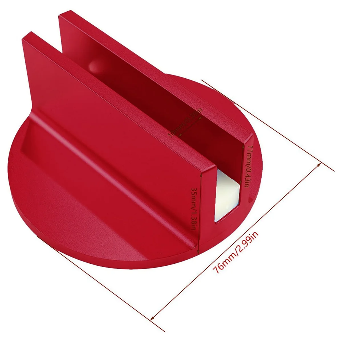 

ABNJ Universal Magnetic, Frame Rail Protector, Pinch Weld Jack Pad, Pinch Weld Jack Adapter Slotted Jack Pad,2PCS