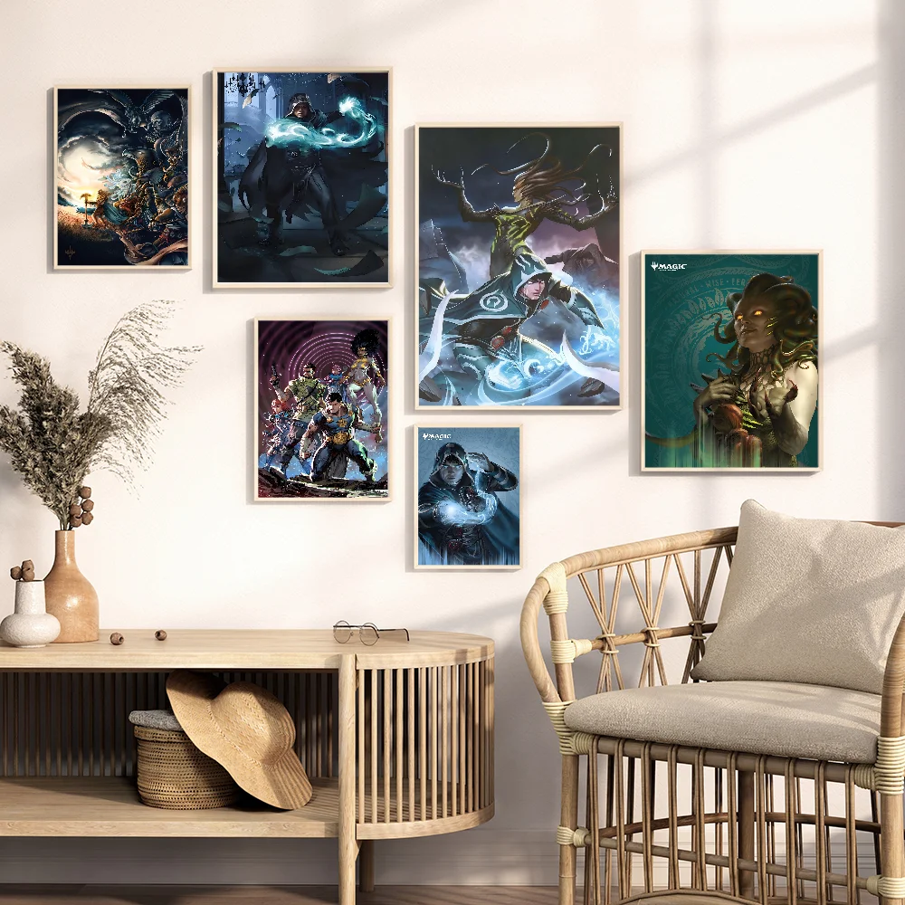 Magic The Gathering Vintage Posters Sticky Vintage Room Home Bar Cafe Decor Kawaii Room Decor