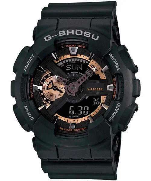 Orologio sportivo elettronico digitale unisex Quadrante grande Doppio display completamente funzionale Ora mondiale Serie Oak