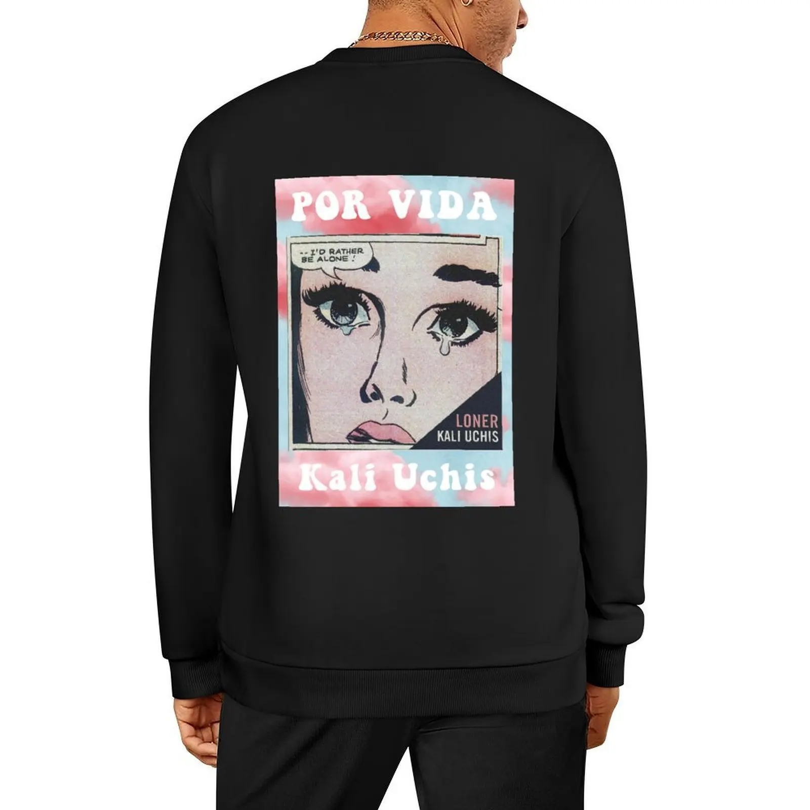 

kali uchis poster por vida album cover Pullover anime clothes korean clothes graphic t shirts men blouse hooded sweatshirts
