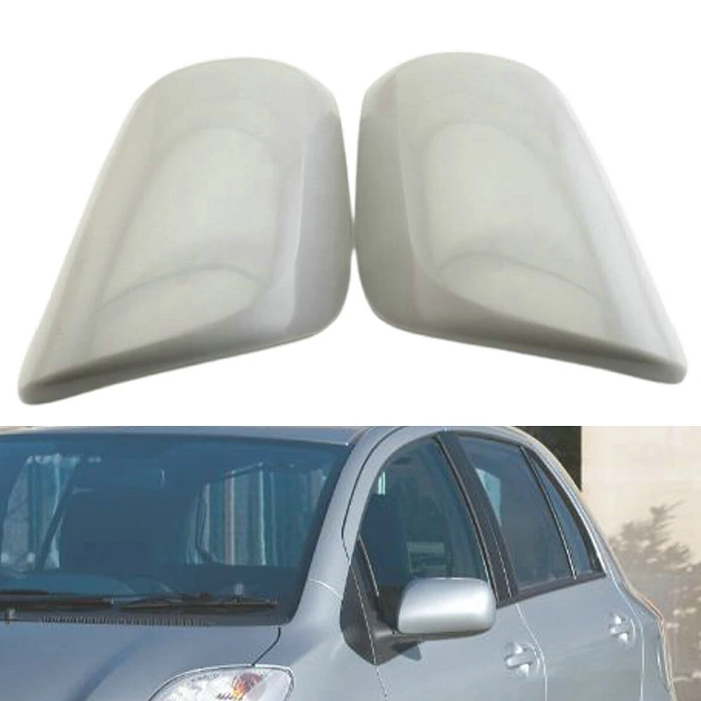 

1 Pair For Toyota Door Wing Mirror CoverCaps Driver & Passenger Side For Yaris 07-13 Rearview Mirror Housing Cap Car Accessorie