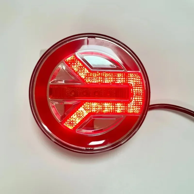 

Truck Rear Lights Trailers 4x4 Van Pickup Tail Lamp Dynamic Turn Signal Stop Ligh 1/2/4Pcs 4Inch 12V 24V Round 29 LED Taillights