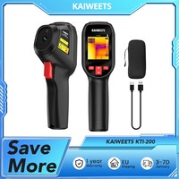 KAIWEETS KTI-200 Thermal Imaging Camera, 240x240 IR Resolution, -4°F to 1022°F Range, 25Hz, 15 Color Palettes, Laser Pointer