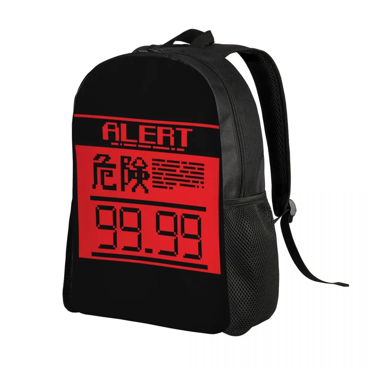 Metall ausrüstung solide Alarm modus Englisch Rucksack für Jungen Mädchen Videospiel College School Reisetaschen Bücher tasche passt 15 Zoll Laptop