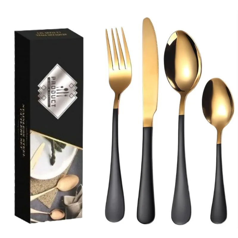 

24 Piece Silverware Flatware Cutlery Set,tainless Steel Utensils Service for 6,Include Knife Fork Spoon,Dishwasher Safe