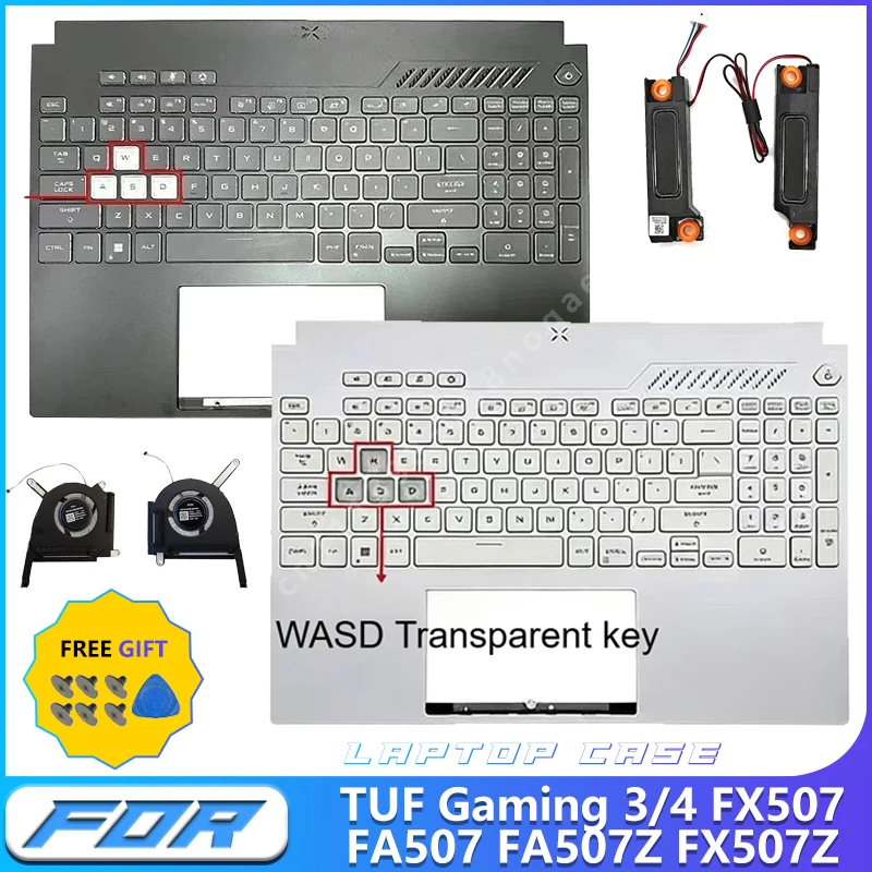 Laptop US Keyboard Speaker CPU GPU Fan- For TUF Gaming 3/4 FX507 FA507 FA507Z FX507Z Replacement