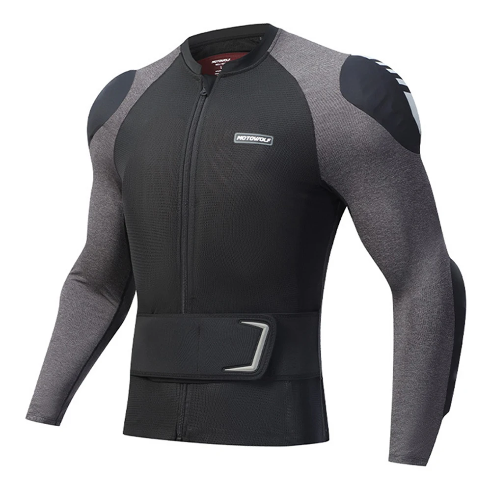 Motorcycle Riding Breathable Armor Fall-Proof High Elastic Mesh Comfortable Armor With Belt Removable CE Protective Gear