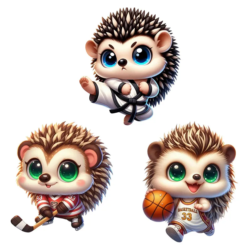 Athlete Hedgehog Strong Animal Stickers for Fitness Lovers Car Truck Motorcycle Laptop Decal Home Background Decoration HE88