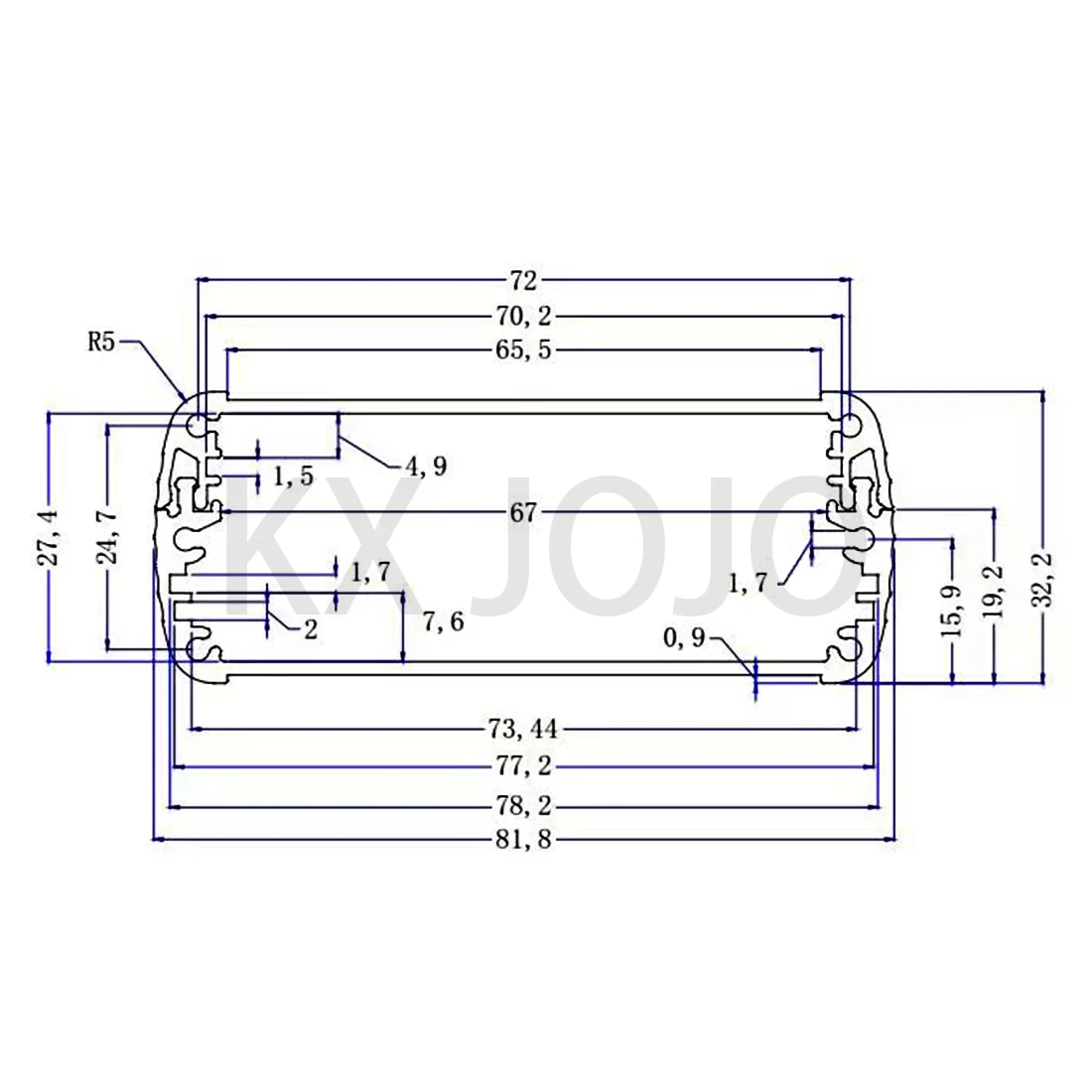 Aluminium Case 82*32*100/110mm Waterproof Integrated Box Silver Type Case Electronic Box DIY PCB Instrument Project