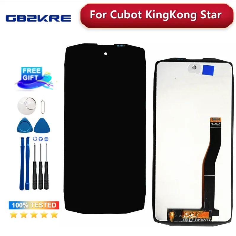 100% Test For Cubot KingKong Star 5G LCD&Touch Screen Digitizer Ddisplay Screen Module Repair Replacement Parts