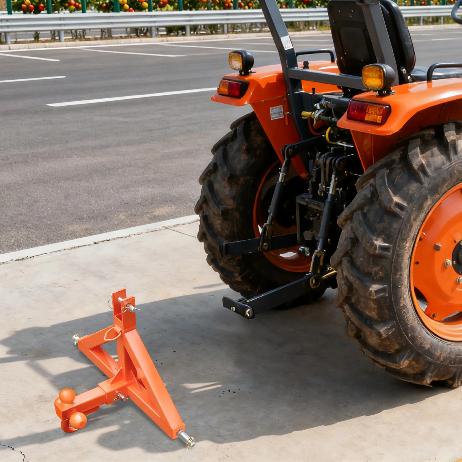 

Оранжевый 2-дюймовый приемник сцепного устройства прицепа, емкость 10000 фунтов, сверхмощный буксировочный сцепь с фиксирующими штифтами для сельскохозяйственного трактора