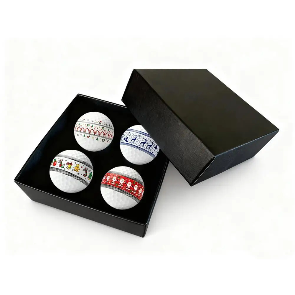 كرات جولف مضحكة جديدة - 4 تصميمات فريدة من نوعها، مجموعة هدايا هدايا للرجال، الأب، الجد، مثالية لعيد الميلاد، عيد الميلاد، الفيل الأبيض #1