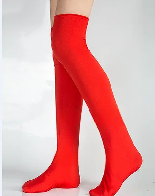 Sepatu Kostum Mongolia Elastis Tinggi, Merah Emas, Bermotif, untuk Pertunjukan Tari Tibet