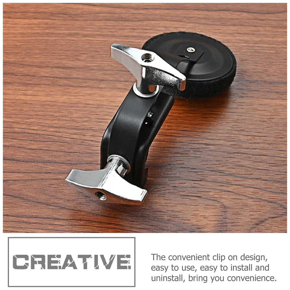 

Mute Metal Felt Noise Reducer For Snare Drum Tone Control Clip On Design Portable Practice Percussion Parts Drum