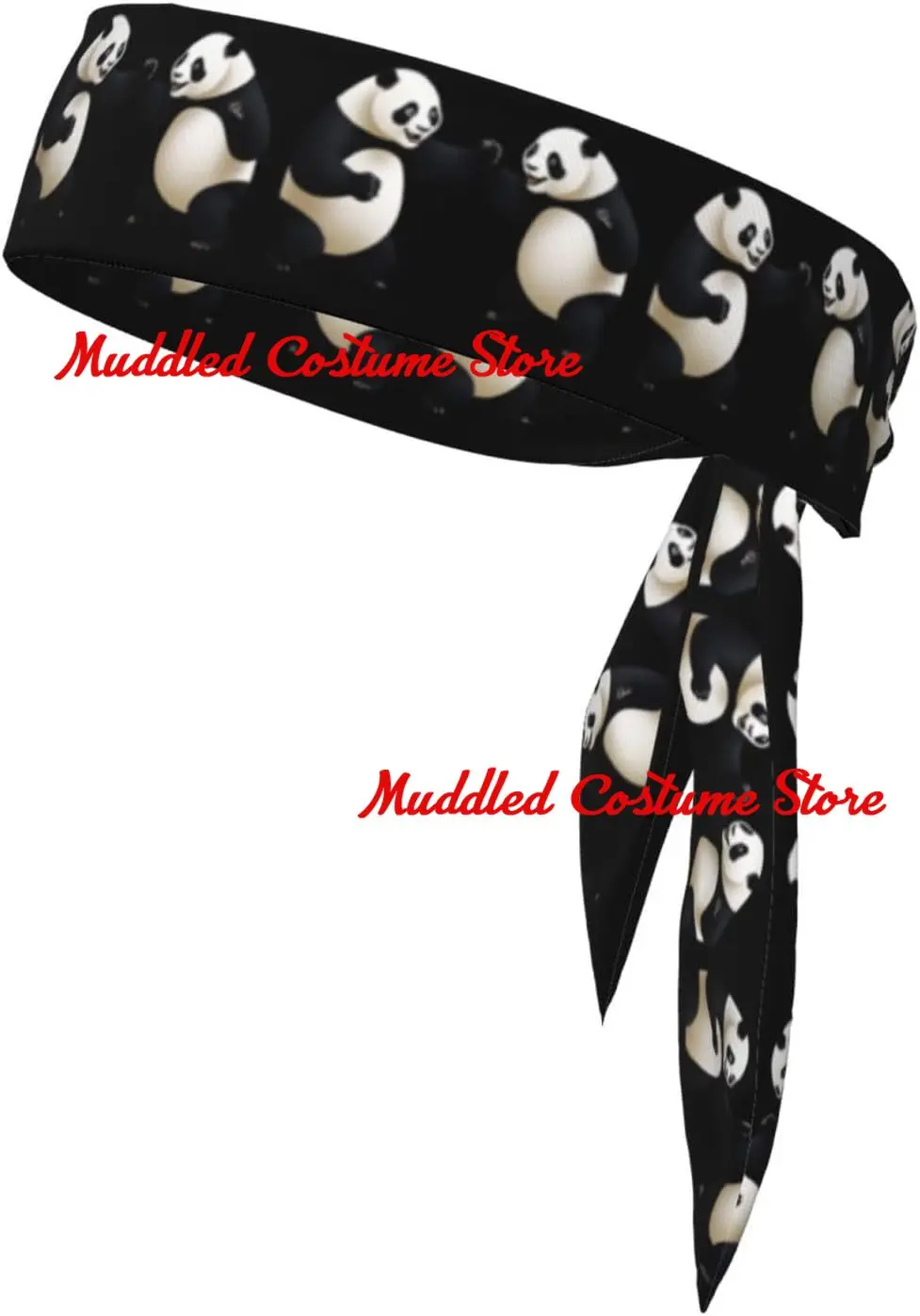 

Спортивный платок с принтом «Панды в кольце», впитывающий пот и дышащий, повязка на голову, двусторонний платок