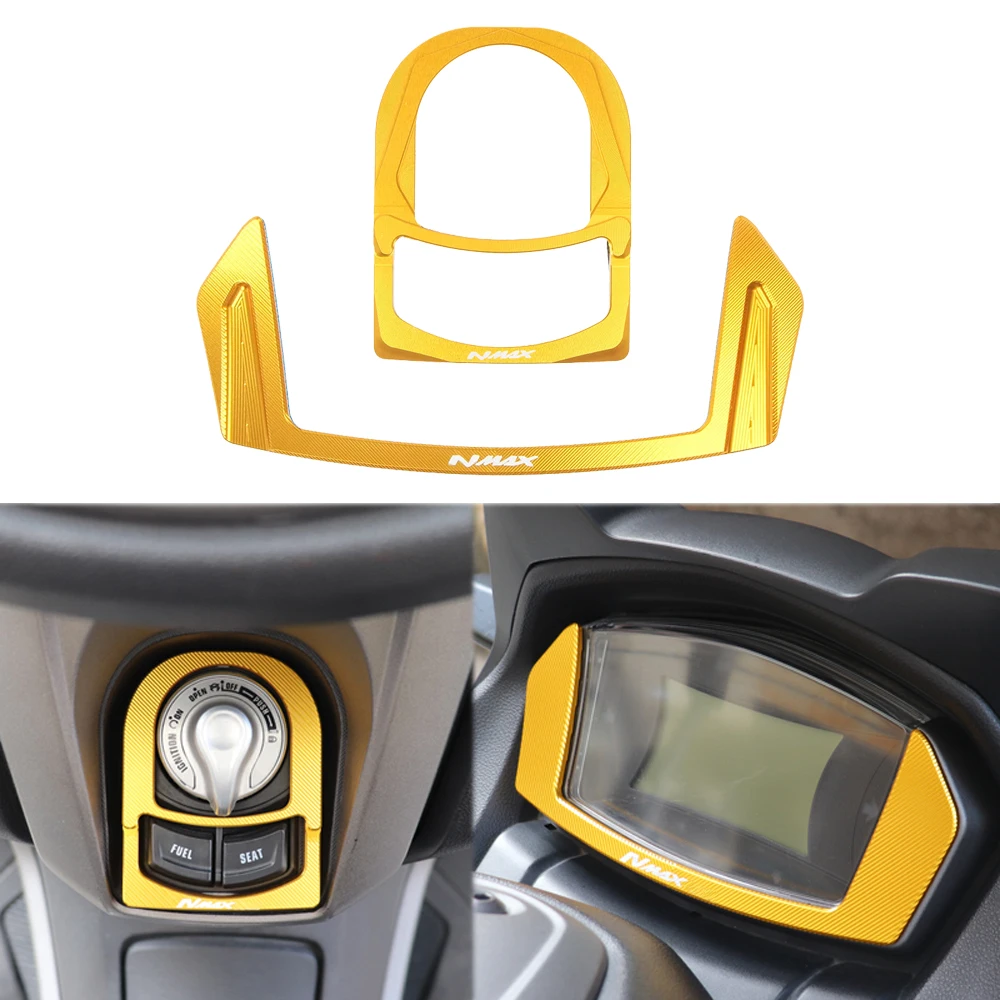 

Dashboard Ignition Key Switch Lock Cover For Yamaha NMAX160 NMAX155 NMAX125 2020 2021 2022 2023 2024 Motorcycle Instrument Cover