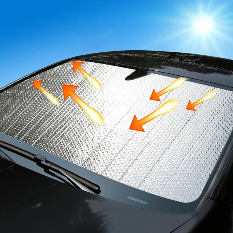 

Car Front Window Sunshade Auto Curtain Sunshade UV Protection Retractable Shade Sun Protector Windshield Visor Cover Accessories
