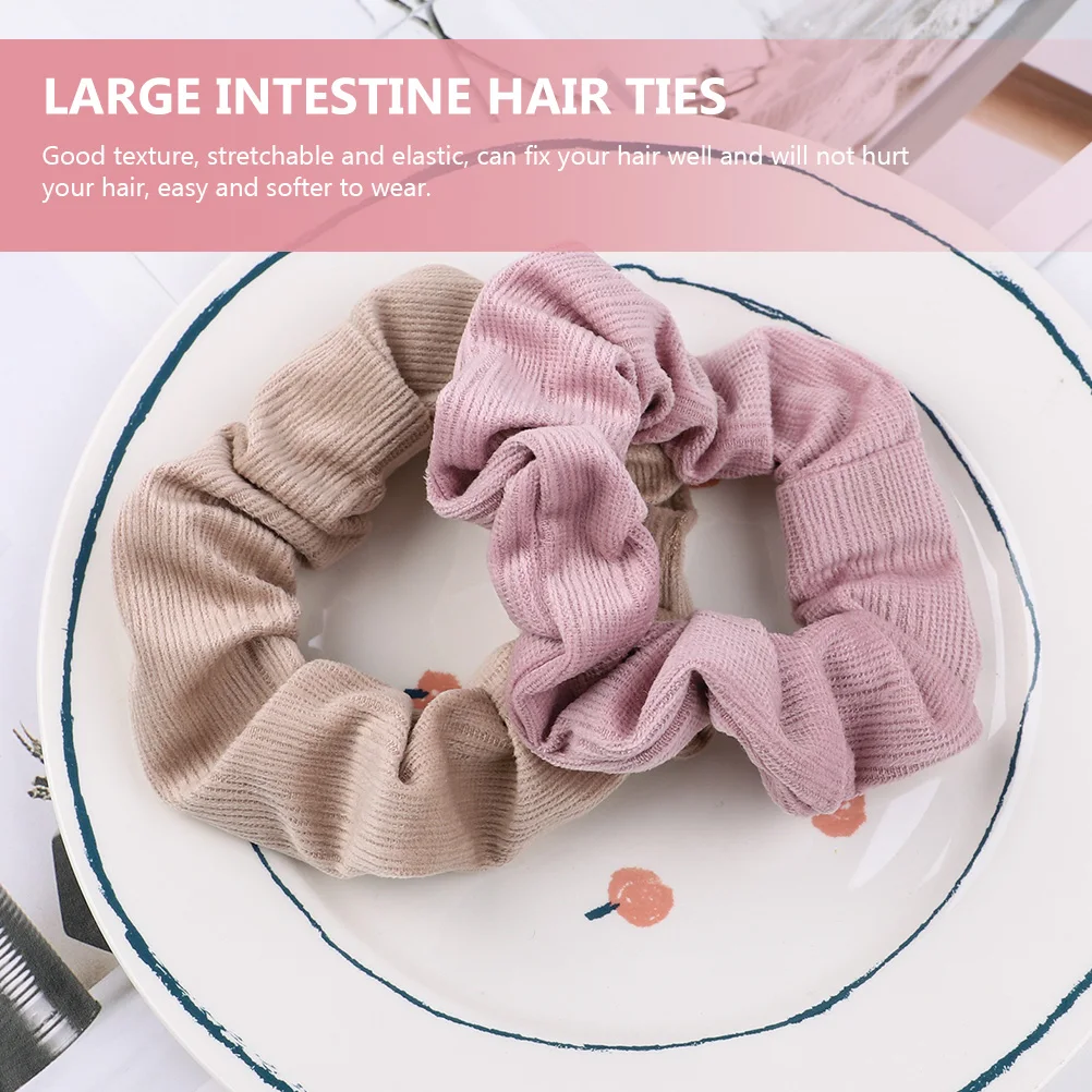 

Vintage Hair Tie Women Scrunchies Elastic Bands Girls Accessories Thick Headbands Retro Style Hair Ring For Daily Use Weddings
