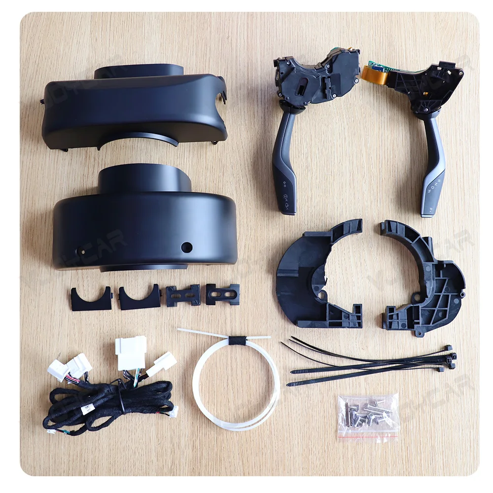 أجزاء السيارة الداخلية عجلة القيادة ذراع السرعة ل تسلا نموذج جديد 3 X S بدوره إشارة سيقان التحكم بار الملحقات #6