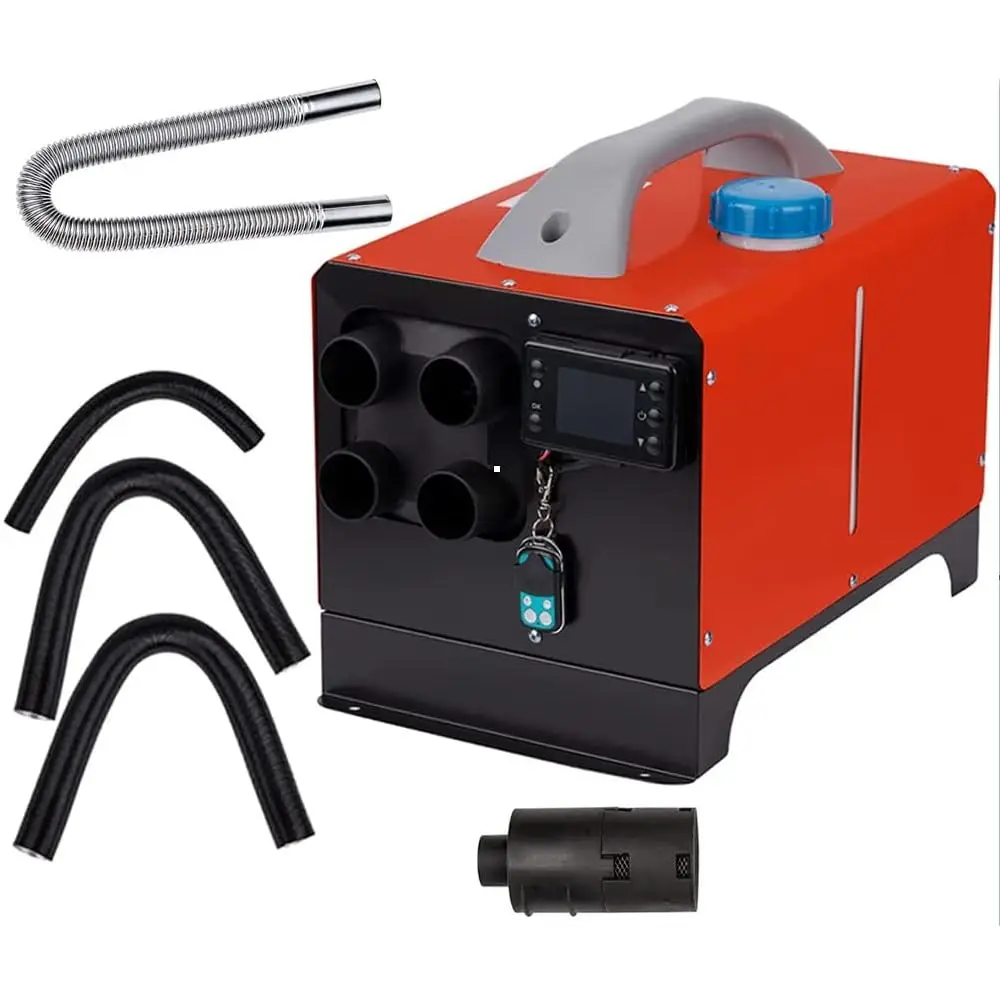 

5KW 12V 4 Outlet Air Ducts Diesel Air Heater LCD Remote for Truck Boats Home Caravan