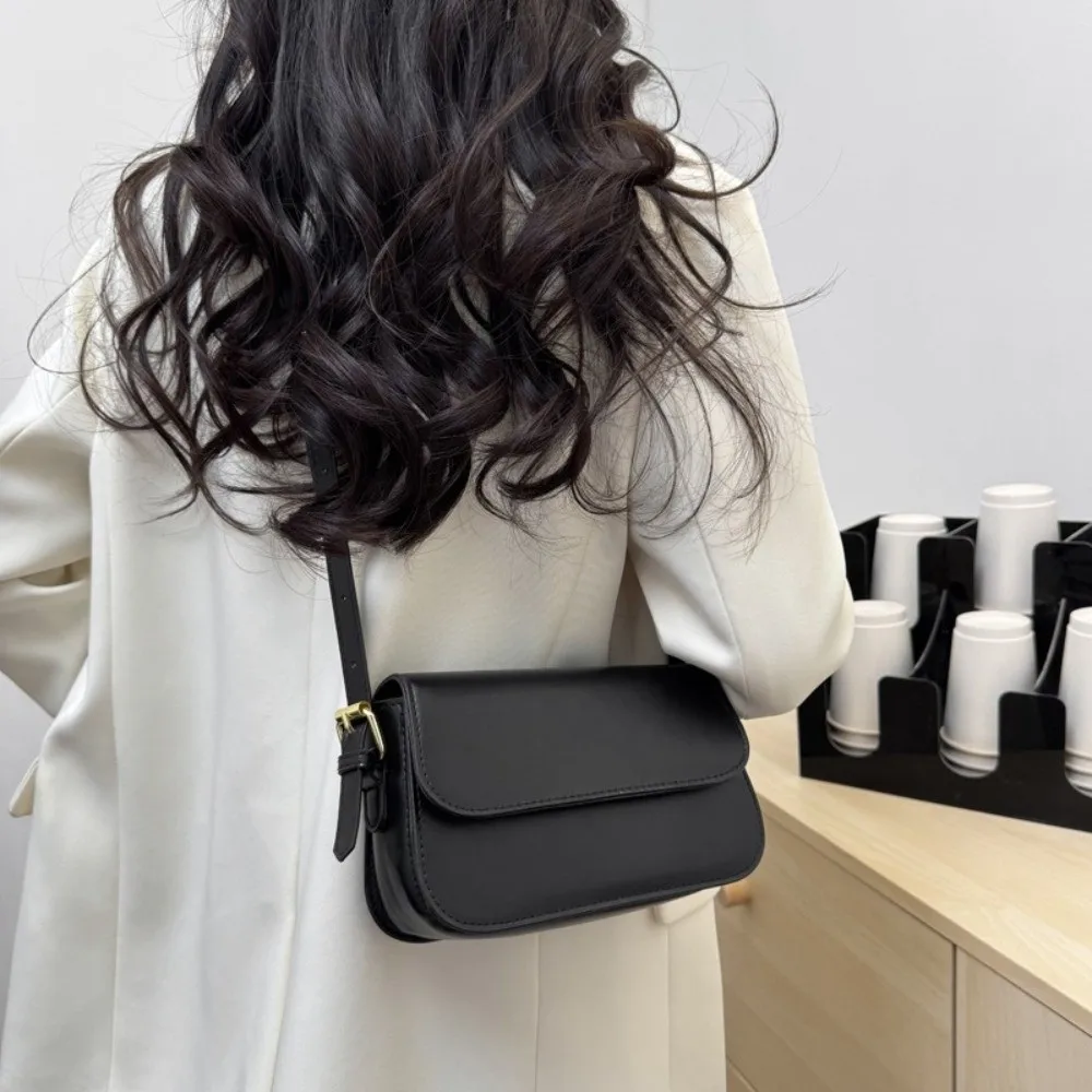 New Retro Saddle Bag Large Capacity PU Leather Messenger Bag Mobile Phone Wallet Square Shape Shoulder Bags Women Girls