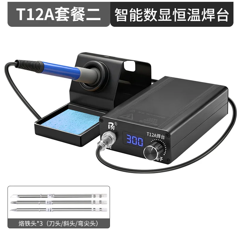 T12a Adjustable Temperature Electric Soldering Iron Welding Table Industrial-grade Electronic Maintenance Welding Heating Iron