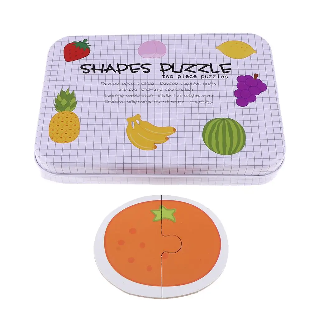 

Деревянная головоломка с животными/транспортными средствами/фруктами, развивающая игрушка для малышей