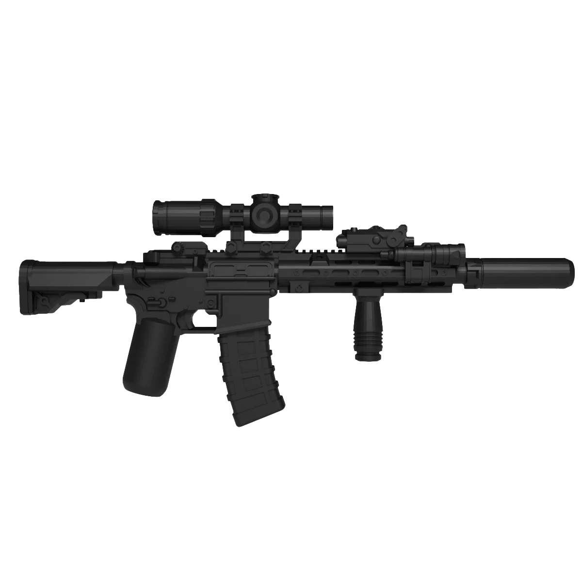 HK416 SMR Стиль Мини Винтовка Строительные Блоки Современный Кирпичный Боевой Набор для Минифигурок