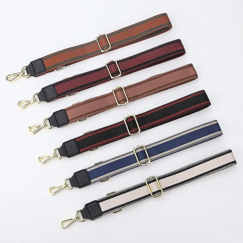 TINBERON Luxury Bag Strap Canvas Adjustable Bag Straps for Crossbody Wide Bag Shoulder Strap Handbag Accessories Canvas Bag Belt