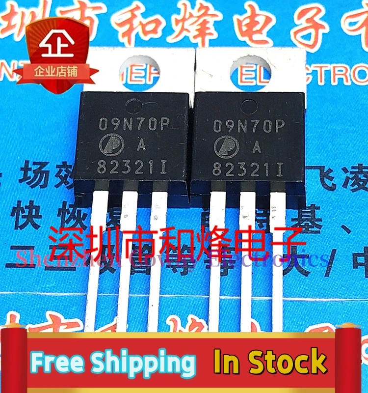 10PCS-30PCS  09N70P  AP09N70P  TO-220  MOS 9A650V  In Stock Fast Shipping