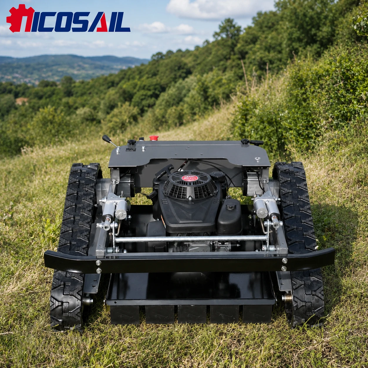 OEM Custom Remote Control Lawn Mower CE Certified for Orchard, Farm, Garden and Hillside Grass Cutting