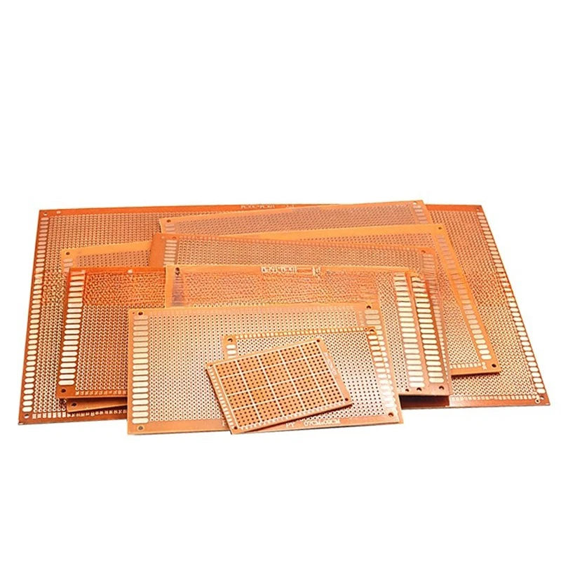 Pcb Universal Board Single Pcb Board Prototype Geperforeerde Raster Board Kit Experimentele Bakeliet Koperen Plaat Printplaat
