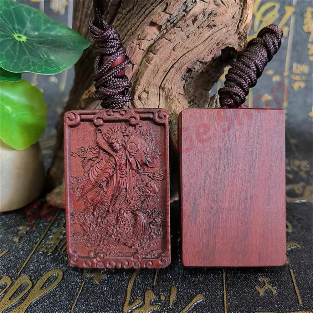 

Taoist Thunder Jujube Wood, high-quality relief, Jiutian Xuannü pendant, Taoist cultural crafts