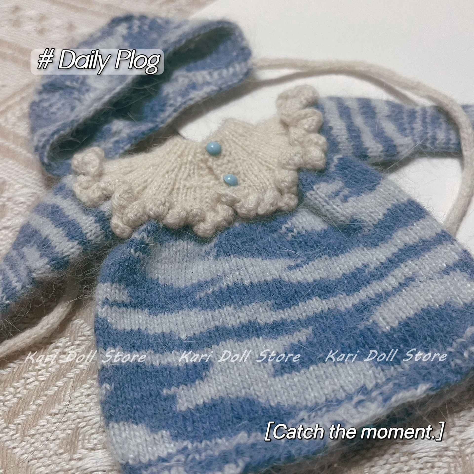 

Одежда и юбки для кукол Kari 2026: синее платье ручной работы с комплектом шляпки для кукол Landazz Landoudou