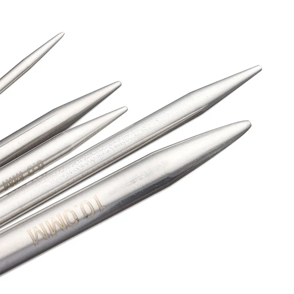 40/100cm Round Circular Weaving Stainless Steel DIY Crafts Sewing Pins Circular Needle Crochet Hook Knitting Needles