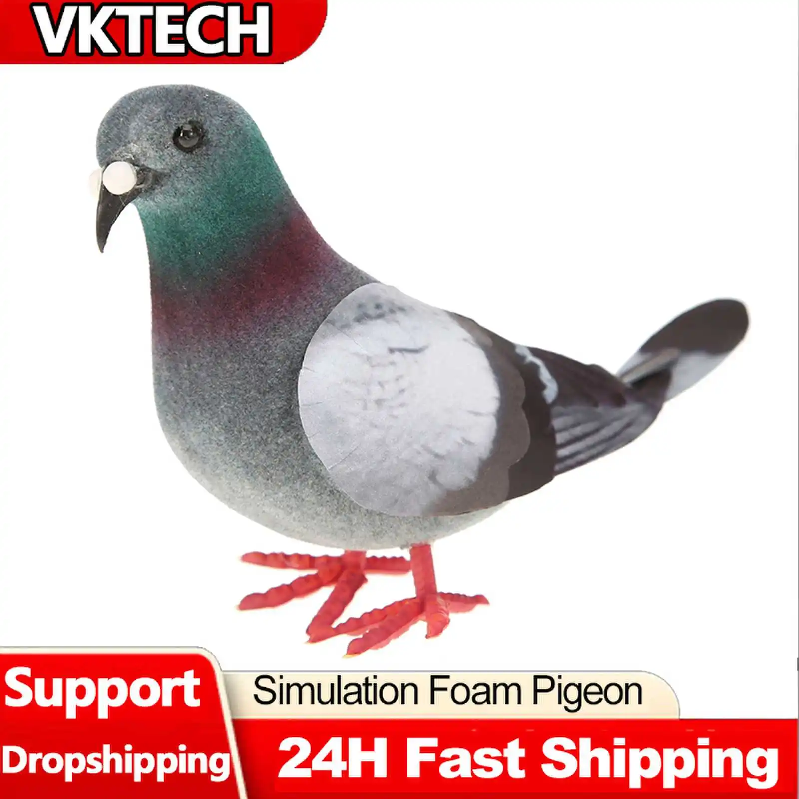 Artificial Birds Simulation Grey Pigeon Dove Model Wild Pigeon Bird Props Garden Decor Imitation Animal Party Wedding Supplies