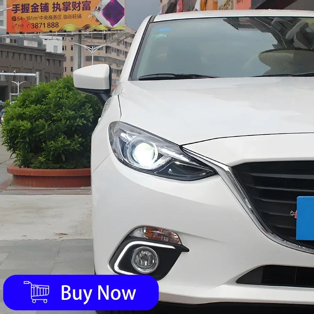 

For Mazda 3 Axela 2014-2016 Car Front Lamps Assembly Upgrade Auto Headlights High Configure Projector LED Lens Accessories