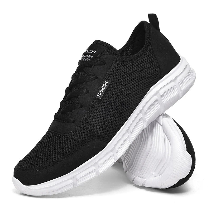 Chaussures de course décontractées pour hommes, chaussures de marche respirantes, maille légère, chaussures de sport confortables, mode, été,