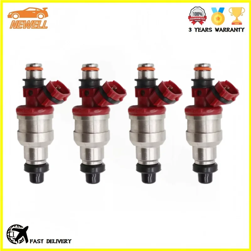 

4pcs 23250-35040 23209-35040 Fuel Injector For Toyota 4Runner 89-95 Pickup T100 22RE 89-95 2.4L Hilux 94-99