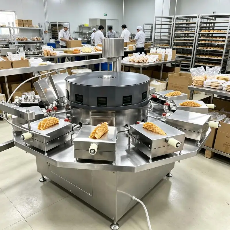 Automatic Egg Roll Baking Machine Commercial Egg Roll Maker Fast Heating Easy Operation Stainless Steel Design