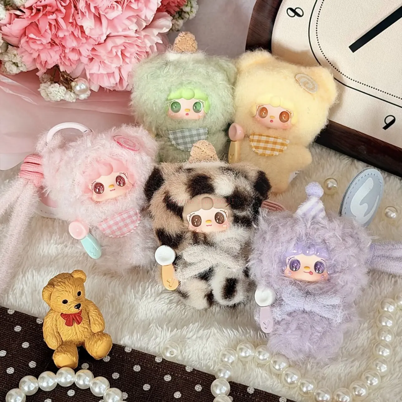 new Yooki phone strap Mini Plush Blind Box Trendy Collectible Toy Plush Doll Bag Pendant Decorative Ornament Gift Toy Collectors view 5