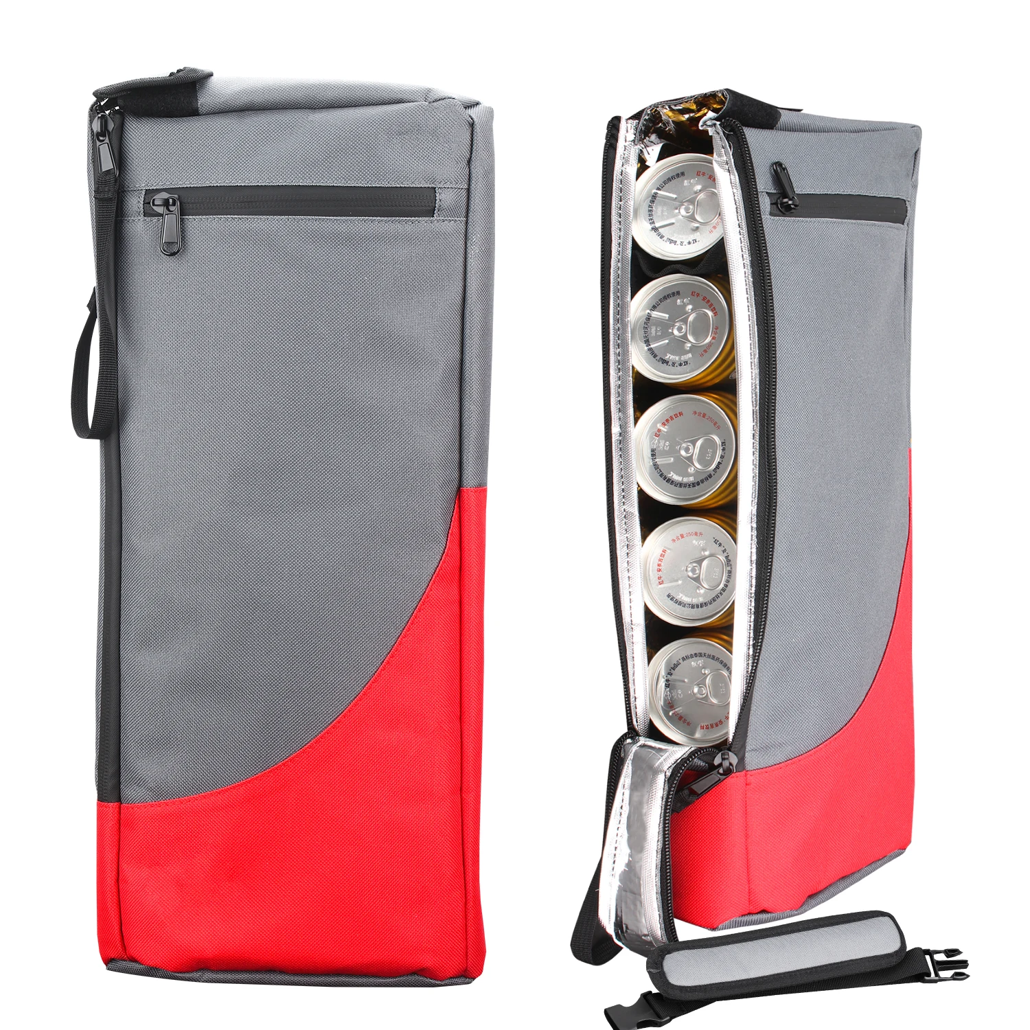 

WESSLECO Glof Beer Cooler Bag Portable Travel Sleeve 6-Can Insulated Holder Outdoor Drinks Wine Case