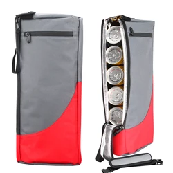 WESSLECO Glof Beer Cooler Bag Portable Travel Sleeve 6-Can Insulated Holder Outdoor Drinks Wine Case