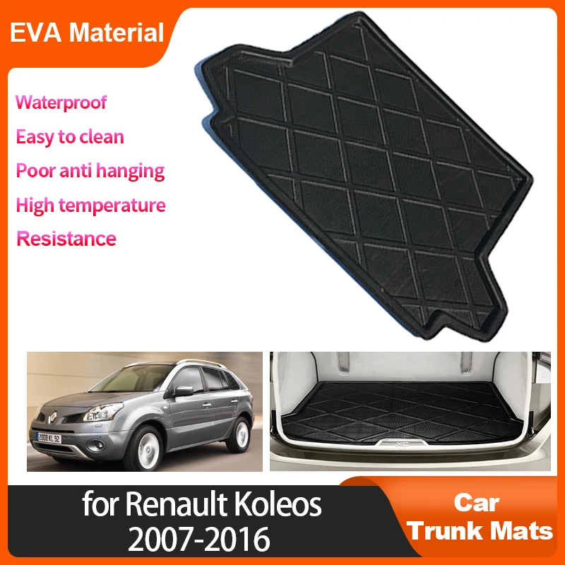 

For Renault Koleos 2007-2016 2012 2011 Samsung QM5 Car Rear Trunk Mats Waterproof Protective Anti-Slip Storage Pad Accessories