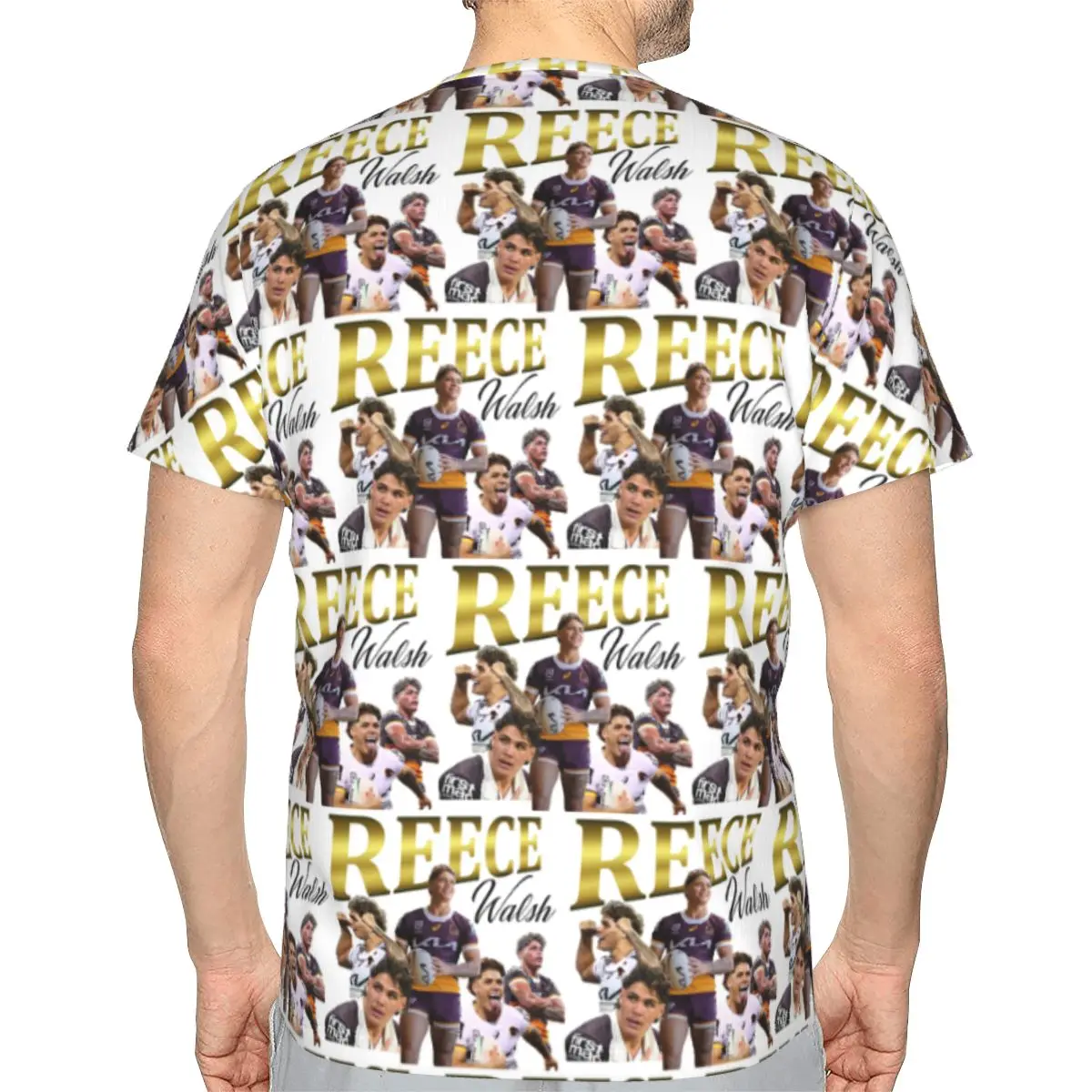 Reece Walsh Collage 2.0 100% Cotton T-Shirt Men'sFashion T Shirts Men Crew Neck Short Sleeve
